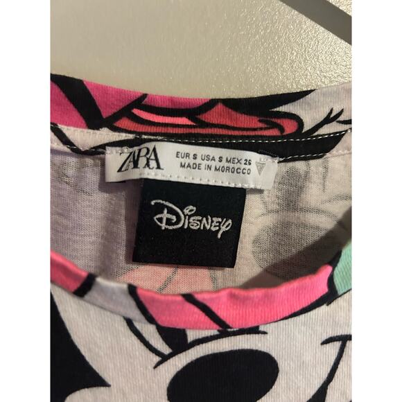 Zara Disney Mickey Mouse T-Shirt Dress, Size Small - Picture 3 of 5